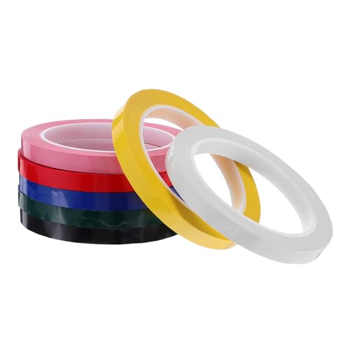 Cinta adhesiva KICHOUSE de colores oscuros para etiquetar apuntes y manualidades en el aula