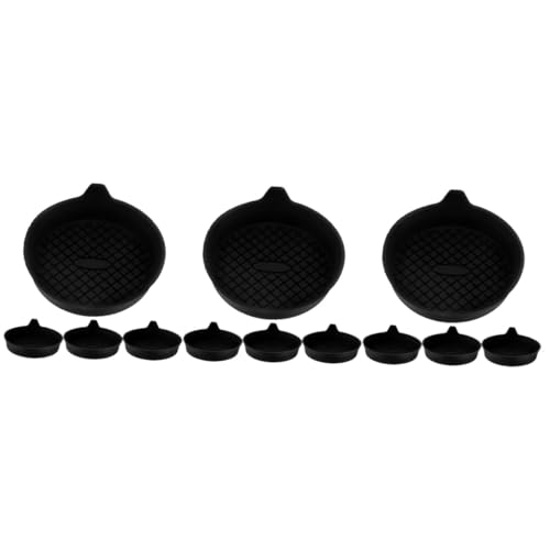 Cabilock 3sets Car Cup Coasters Silicone Interior Truck Accessories Automotive Car Coasters 4pcs*3