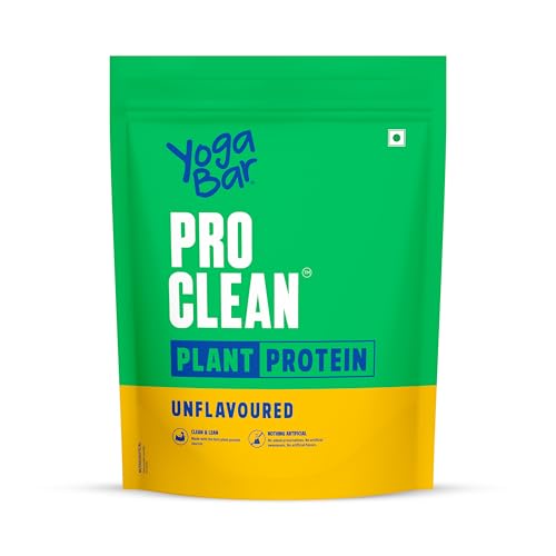 Image of Yogabar Pro Clean Plant Protein | Unflavoured | 28g Protein per Serving | Clean & Natural Plant Blend | Vegan, No Added Sugar, Gluten-Free | 500g