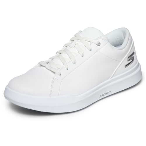 Image of Skechers Men's Drive 6 Arch Fit Golf Shoe | Golf, Waterproof, Relaxed Fit, Arch Fit, Goodyear Rubber Outsole; Leather