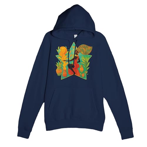 Premium Unisex Pullover Hoodie - Afro Diviner | Laneseven LS13001 White