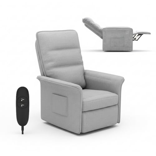 FLEXISPOT Elektrisch Relaxsessel - Verstellbarer TV Sessel, Fernsehsessel mit liegefunktion, 105° -155° verstellbare Rückenlehne – Relax Sessel，ergonomisch (Lichtgrau)