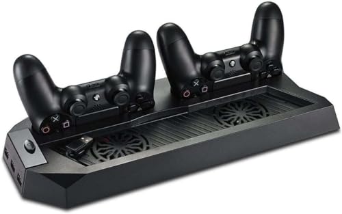 The Perfect Part BB74_PS4_DOCK_FAN Perfect Part Ps4 Cooling Station - Ps4 Cooling Fan With Controller Charging Docks & 3 Usb Hub Ports, Ps4 Vertical Stand With Dual Controller Charge Station, For Sony Playstation Charging Station thumb #5