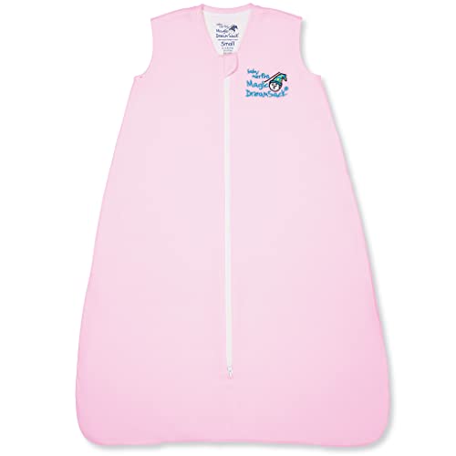 Image of Baby Merlin's Magic Dream Sleep Sack - 100% Cotton Wearable Blanket Sleep Sack for 6-12 Months Babies - Promotes Restful Sleep and Hip of Movement - Pink