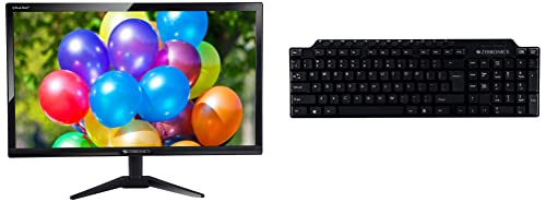 ZEBRONICS A22FHD LED 54.6cm (21.5″) 1920×1080 FHD Resolution Monitor With HDMI & ZEB-KM2100 Multimedia USB Keyboard Comes With 114 Keys Including 12 Dedicated Multimedia Keys & With Rupee Key For Rs. 5727 @ 74 %