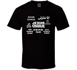 Classic Fit Je Suis Charlie T-Shirt, mehrsprachig, Anti-Protest-Shirt, Frankreich, Terror Attack Protest-Shirts M