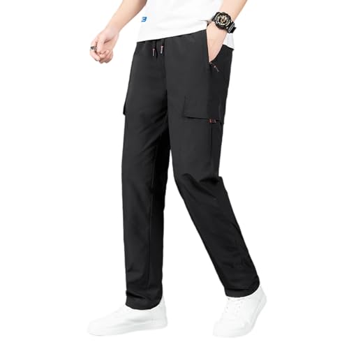 Comforflex - Men's Multi-Pocket Stretch Comfort Outdoor Casual Pants, Overalls, Straight-Leg Men's Casual Pants