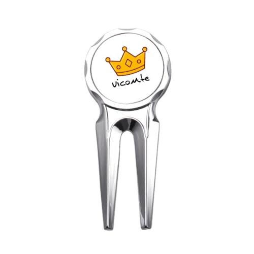 Dimensioni: 7 x 3 cm no/no en viscount chapeau Golf Divot Tool Golf Ball Marker Strumento di riparazione