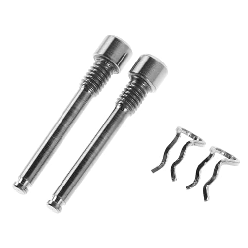 PENIKOKO 4 pièces Boulons de Plaquettes de Frein à Disque Hydraulique Alliage de pour Vélos Inserts Fixation avec Anneaux Élastiques pour Étriers de Frein Accessoires pour Cyclistes