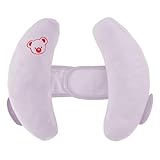 Winsation Purple Baby Travel Pillow for Car Seat, Stroller- Adjustable Infant Head Neck Support Pillow, Soft Banana Baby Travel Head Supported for Baby Gift
