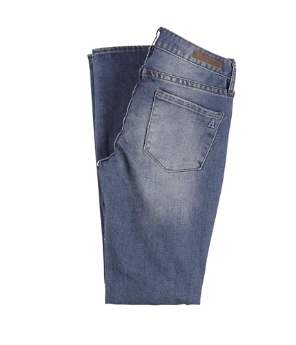 Articles of Society Womens Distressed Straight Leg Jeans, Blue, 262