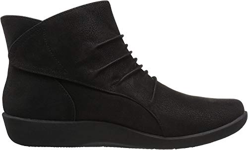Clarks Women's Sillian Sway Ankle Bootie, Black, 6.5 M US