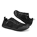 KVOTUU Barefoot Minimalist Shoes Womens Mens Breathable Trail Running Walking Shoes Lightweight Comfortable Wide Width Fashion Sneaker Zero Drop Barefoot Shoe Black