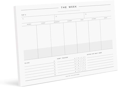 Image of Bliss Collections Weekly Planning Pad, To-Do List Notebook, Undated 8.5x11