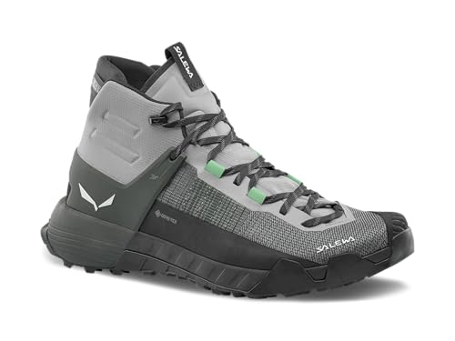 Salewa Men's Wildfire NXT Mid GTX Boots - Gore-Tex Waterproof Hiking & Trekking Boot - Alloy/Dark Olive - 10