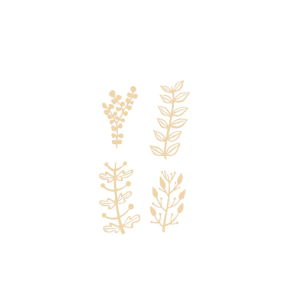 Set De 4 Dies Enchanted Garden - Motifs Floraux Pour Scrapbooking Et Cartes