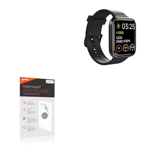 BoxWave Screen Protector Compatible with Spade & Co Health Smartwatch 3 - ClearTouch Anti-Glare (2-Pack), Anti-Fingerprint Matte Film Skin