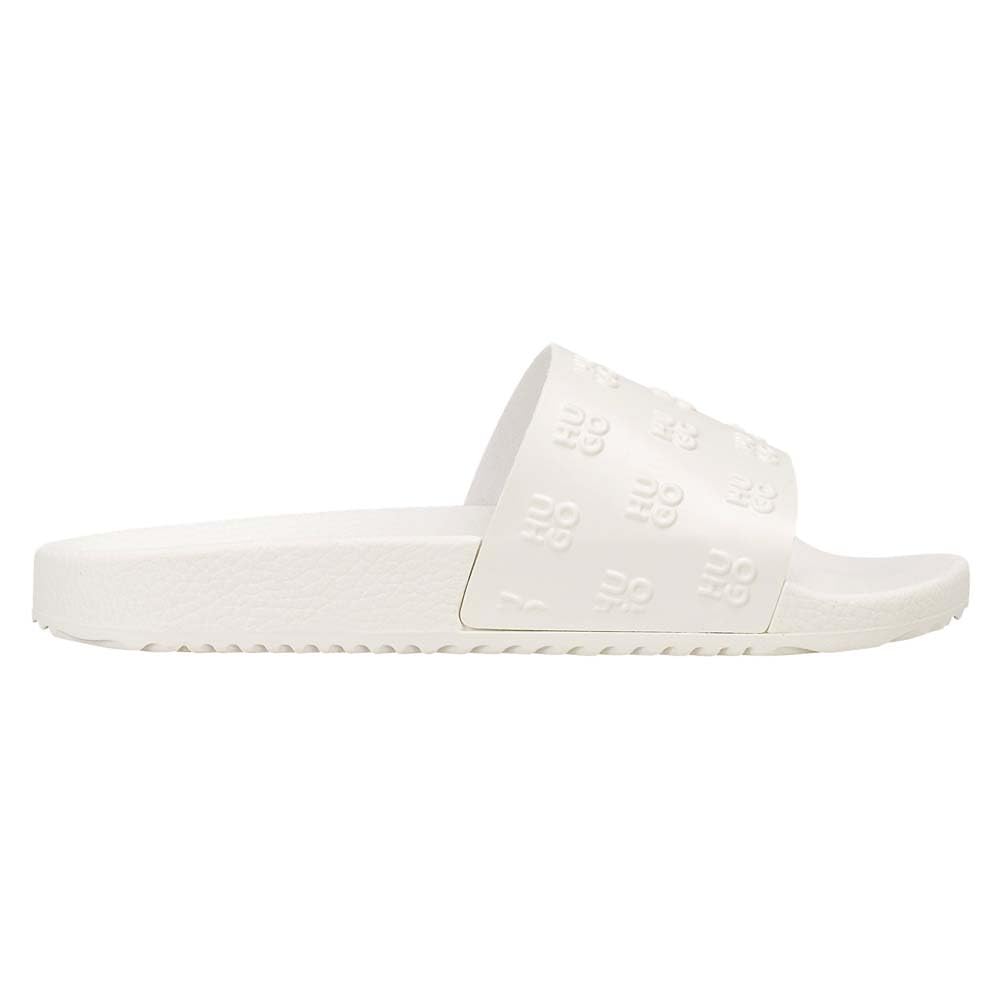 Hugo Women's Cream Pool Sliders in Size 6, Sports Direct