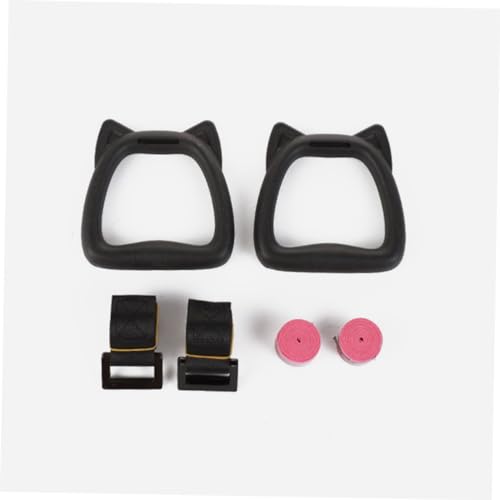 Set de anillas para gimnasia fitness con correas y agarre suave miniatura 7