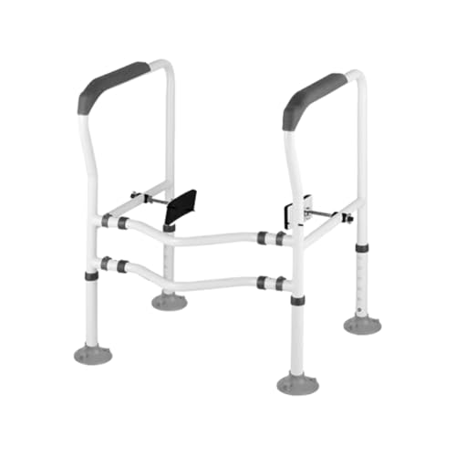 YFFY トイレ 手すり トイレ スタンディングエイド 最大耐荷重は200kg 高さと幅の調節が可能 吸盤付き 滑り止め 転倒防止 取り付け簡単 高齢者 妊娠 身体障害者 (グレー,吸盤タイプ)