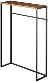 Yamazaki Home Slim Console Steel | End + Side Tables, Wood Alloy, Black, One Size
