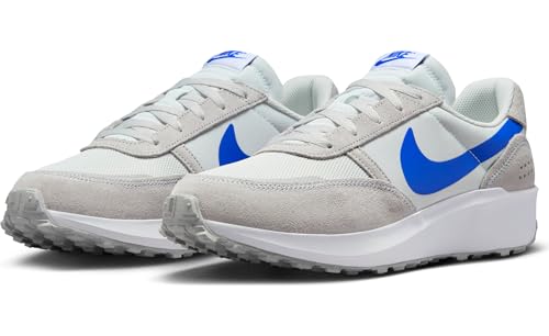Nike Waffle Debut Men's Shoes (FJ4195-005, Flat Silver/White/Photon Dust/Hyper Royal)2