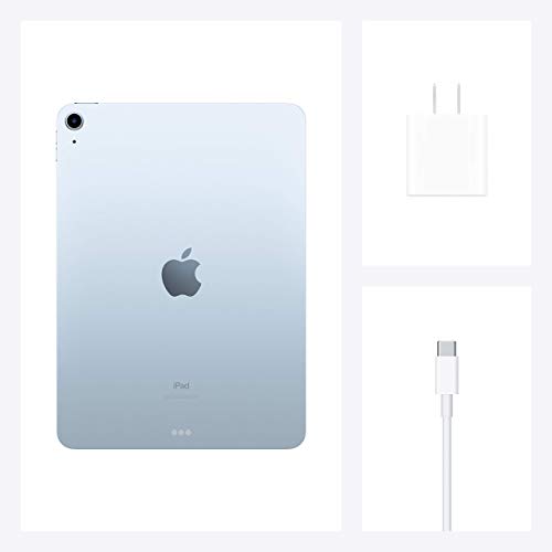 Image of Apple 2020 iPad Air, 10.9-inch, Wi-Fi, 64GB - Sky Blue (Renewed Premium)