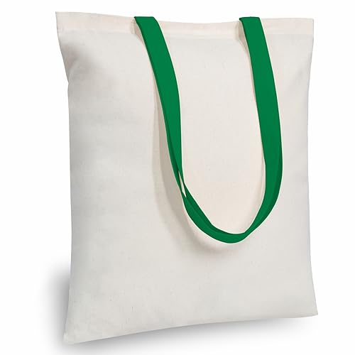 Image of TOPDesign 12-Pack Economical 16 inchx15 inch Cotton Tote Bag, Lightweight Medium Reusable Grocery Shopping Cloth Bags, Suitable for DIY, Advertising, Promotion, Gift, Activity
