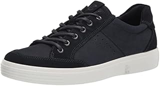 ECCO Men's Soft Classic Long Lace Sneaker, Navy/Night Sky Suede, 9-9.5