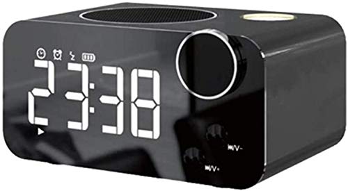Elektronische Wecker Mini Wireless Bluetooth-Lautsprecher Touch Pat-Licht mit Zeitalarmfunk-Multifunktions-Subwoofer
