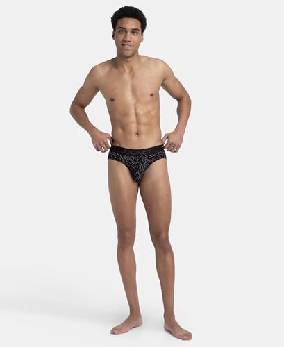Image of Jockey FP22 Men Super Combed Cotton Elastane Stretch Printed Brief with Ultrasoft Waistband (Prints May Vary)