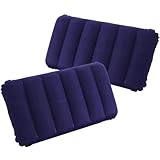 Almohada inflable de viaje dimensiones: 47 x 30 cm - Cantidad: 2 esterillas - Color: Azul. El airbag es plegable. Almohada inflable de viaje se puede colocar en una chaqueta o mochila, perfecto para viajar, acampar, hacer senderismo, vacaciones en la playa, etc.
