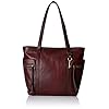 Fossil-Womens-Carmen-Leather-Tote-Purse-Handbag Fossil Women's Tote, Claret Red, 15 L x 6.13 W 13 H US