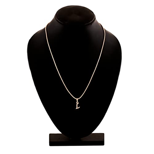 Personalized Initial Letter Plated Necklace Pendant Charm