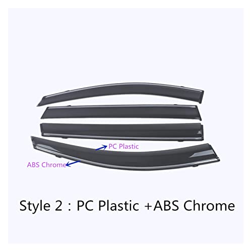 Pare-vent ABS chrome de luxe conçu pour vitre Cadillac XT6 - 2