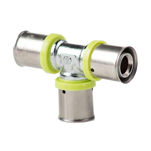 Conector en T 25 mm Pressfitting para reformas de calefacción 2