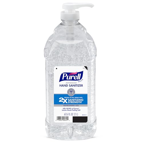 Purell Advanced Hand Sanitizer Refreshing Gel, Clean Scent, 2-Liter Pump Bottle (Pack of 1) – 1015-04-CMR