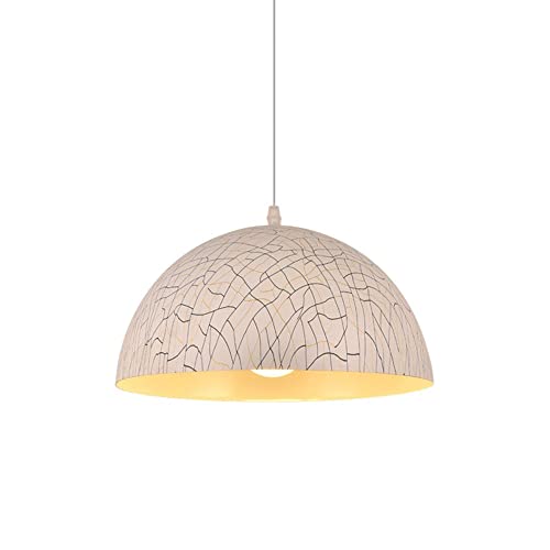 Lustre LED suspension demi-ronde réglable en hauteur pour plafond de salon