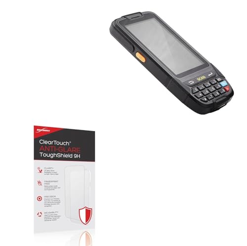 BoxWave Screen Protector Compatible with ScanSKU Android Barcode Scanner Rugged M Series (1D) - ClearTouch Anti-Glare ToughShield 9H (2-Pack), Anti-Glare 9H Tough Flexible Film Screen Protector