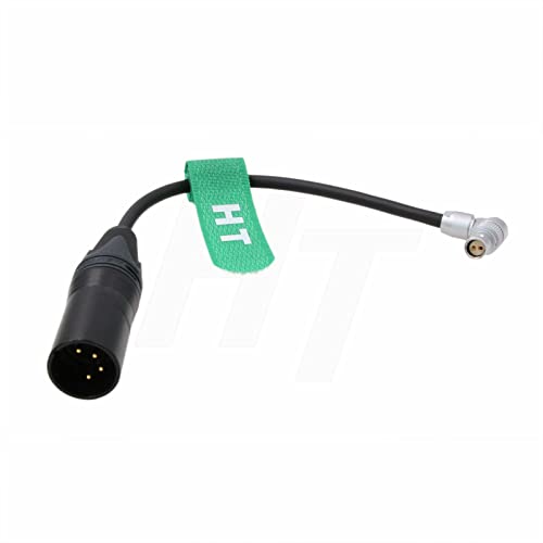 Câble d'alimentation XLR 4 broches 12V cordon coudé Red Komodo
