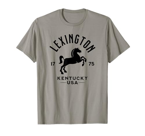 Lexington Kentucky USA Equestre Cavallo Silhouette Design Maglietta