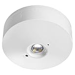 Long Life Lamp Company LED Round Emergency Light Ceiling Flush Mounted Maintained/Non Maintained EML05D