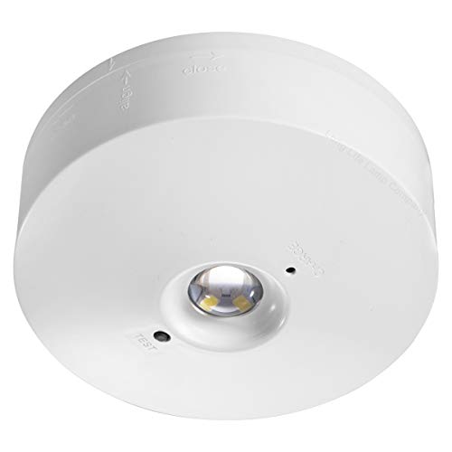 Long Life Lamp Company LED Round Emergency Light Ceiling Flush Mounted Maintained/Non Maintained EML05D