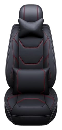 Housses siège avant voiture pour Audi A4 B8 B6 A3 8P Q3 protection cuir noir rouge