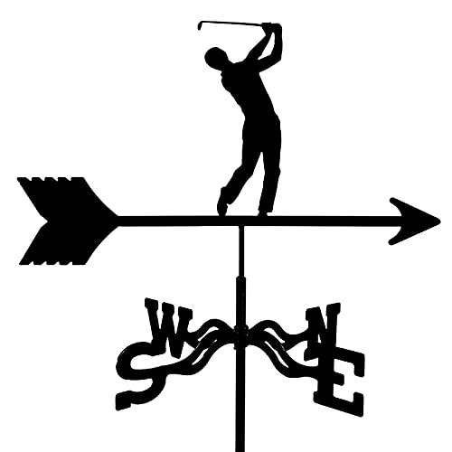 Girouette de Golf avec tige de montage de toit en métal rétro XJBTBA