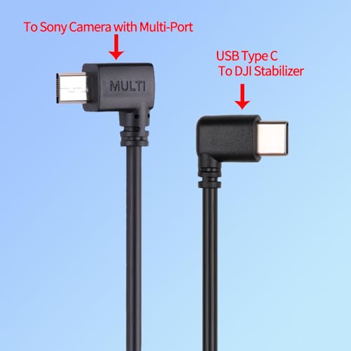 Image of RS Multi-Camera Control Cable USB-C to Multi,for DJI RS4 Pro RS4 RS3 Pro RS3 Mini RS3 RSC2 RS2 Gimbal Stabilizer,for Sony Camera A6400 A6500 A6600 A7M3 A7M4 A7R3 A7R4 A7S3 A7S4 RX100VI RX100VII (DOWN)