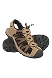 Mountain Warehouse Bay Reef Mens Shandals - Synthetic Upper Shoes, Neoprene Lining Sandals, Lightweight, Cushioned Foam Footwear - For Walking, Beach, Travelling Brown Adult Shoe Size 11