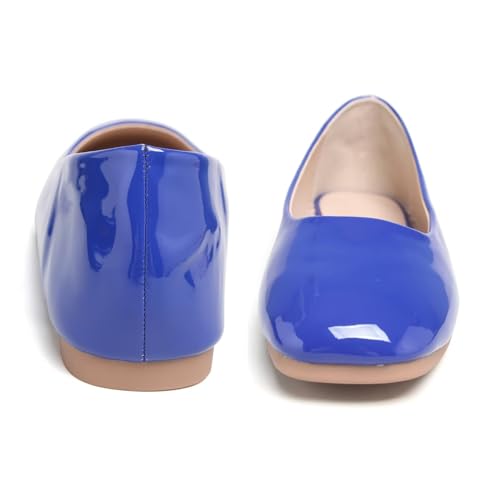 Image of Dear Time Women's Casual Foldable Ballet Flats Square Toe Ballerina Flats Shoes Comfortable