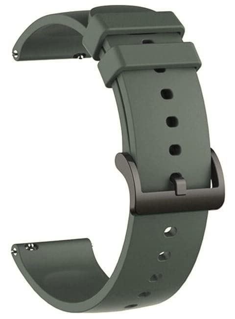 Image of 22mm Soft Silicone Smartwatch Strap /Band with Black Metal Buckle Strap for Smartwatch