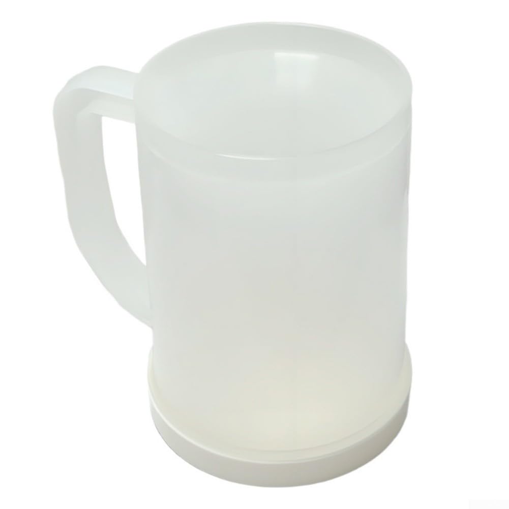 Ice Cup, Double Layered Cold Drink Beverage Cooling Large Capacity Summer Insulated Tumbler Freezable Gel Mug Reusable Plastic BPA